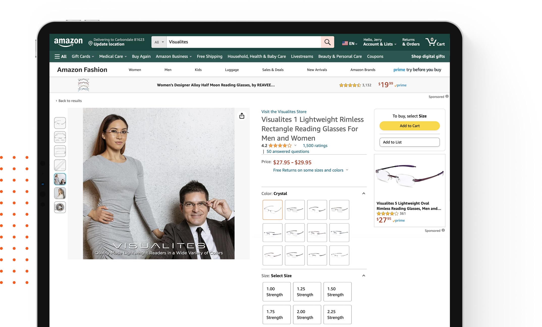 Example of Amazon Product Set Up and Advertising Services
