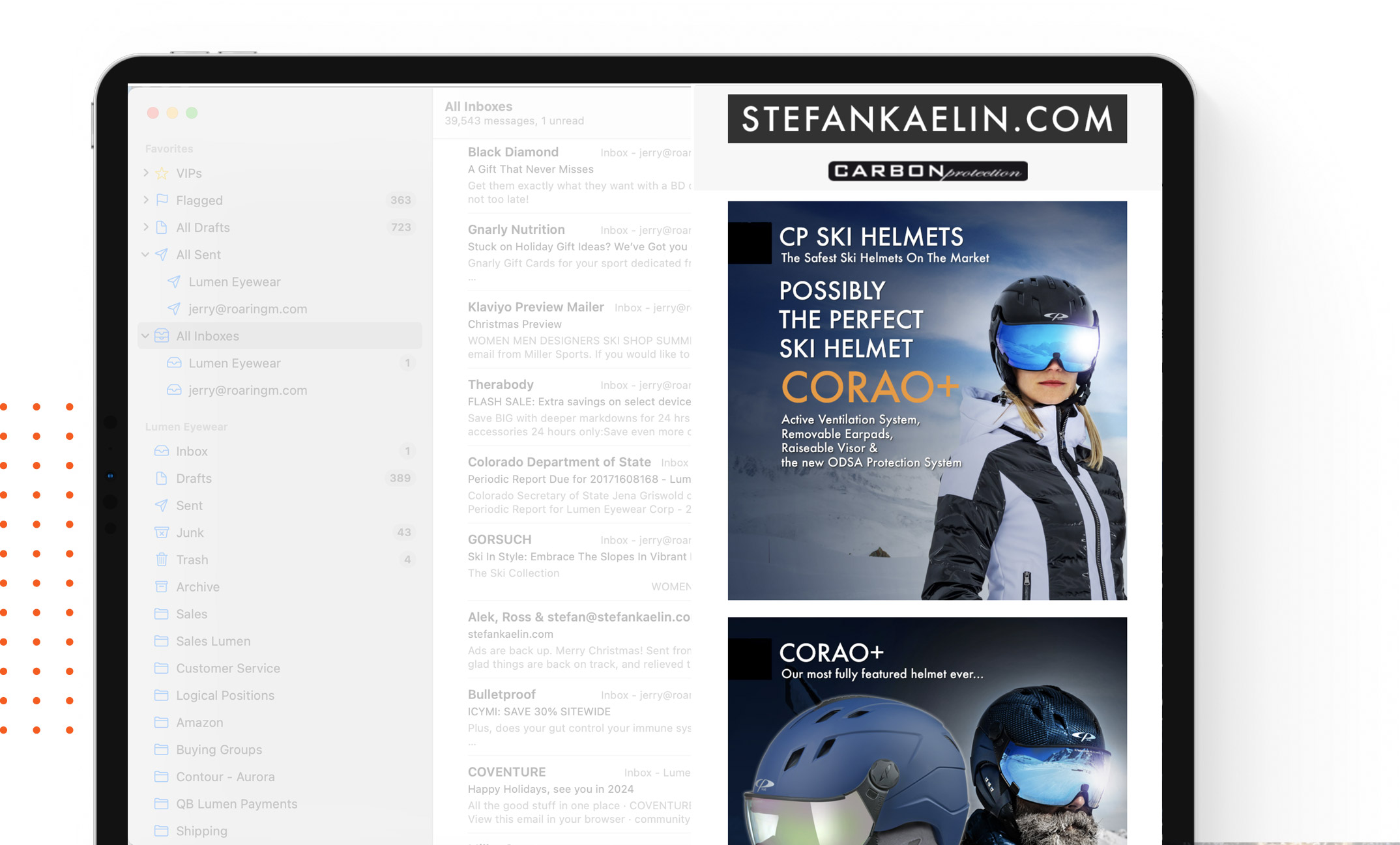 Email Marketing Example of Stefan Kealin Design